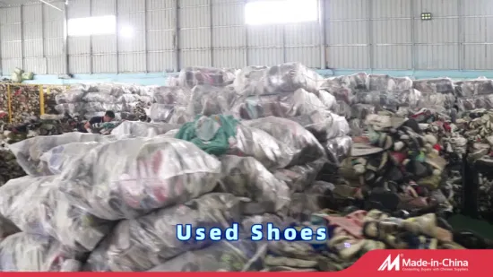 Оптовая торговля фабрикой Поставщик бывшей в употреблении обуви Экспорт в Африку Смешанная подержанная обувь